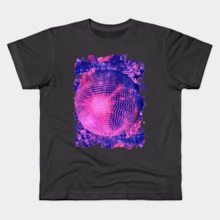 Pink disco ball art collage Kids T-Shirt